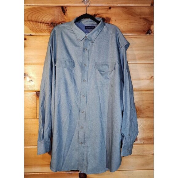 Roundtree & Yorke Other - Round Tree & Yorke Shirt Mens 3XT Green Vented Fishing Long Sleeve Outdoor